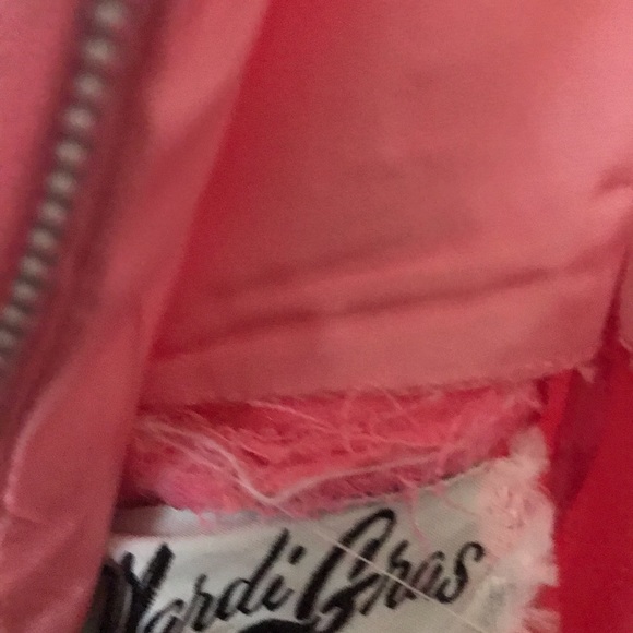 Vintage MCM MARDI GRAS N.Y. pink & beads evening gown Cocktail Glam Palm Springs - Picture 11 of 12